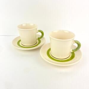 Franciscan Floral Print Earthenware Mug Cup and Saucer Set of 2